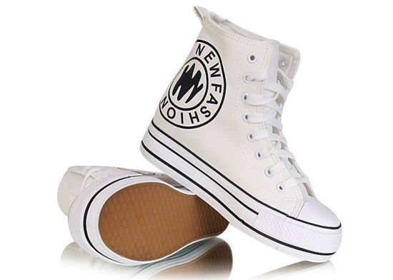 Białe trampki sneakersy koturn /G12-2 W78 tx324/