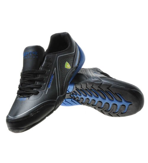Jesienne sportowe obuwie sznurowane Black-Blue  /X1-4 6240 S192/