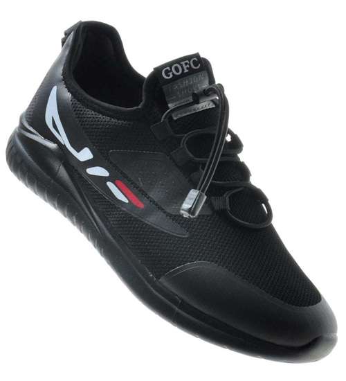 Wsuwane męskie buty sportowe GOFC Czarne /D5-3 8045 S417/