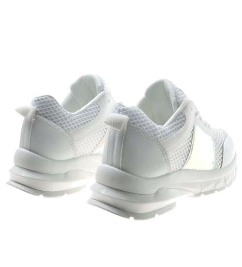 Białe sportowe buty damskie /E8-2 7947 S344/