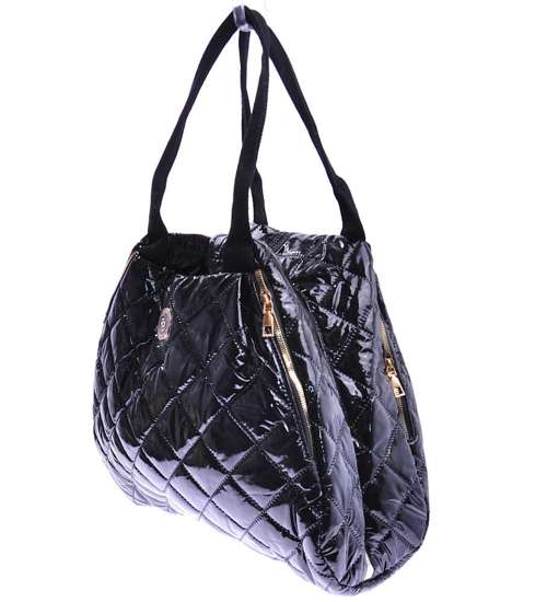 Duża czarna torebka Shopper Bag F/B /H2-K47 TB381 M595/