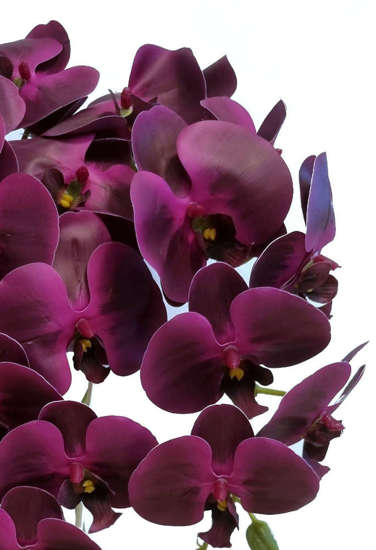 Fioletowy storczyk orchidea- sztuczne kwiaty 60 cm 3pgo