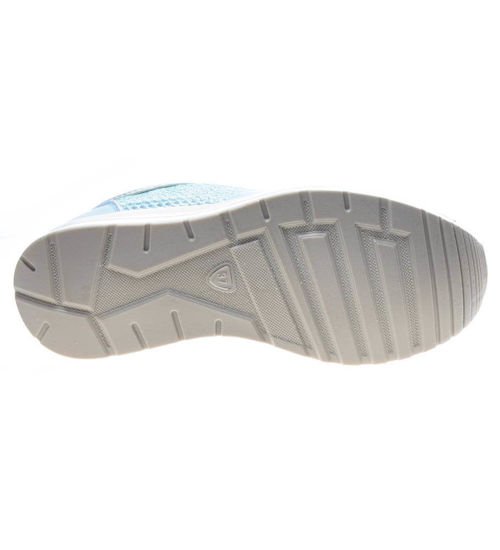 Błękitne buty sportowe z ażurowymi wstawkami /X3-1 4745 S271/