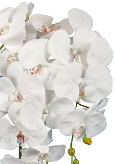 Biały storczyk orchidea- sztuczne kwiaty 60 cm 3pgbb