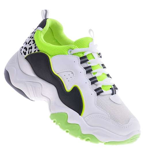 Sneakersy damskie Fluorescence Green /C6-3 10511 S257/ 
