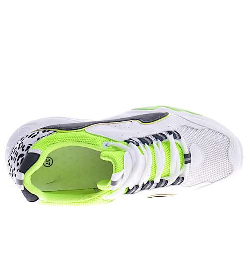 Sneakersy damskie Fluorescence Green /C6-3 10511 S257/ 