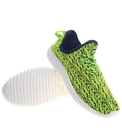 Fluorescencyjne wsuwane buty sportowe /G10-3 13359 T188/