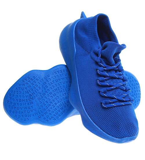Niebieskie wkładane buty sportowe /E3-2 15916 T195/