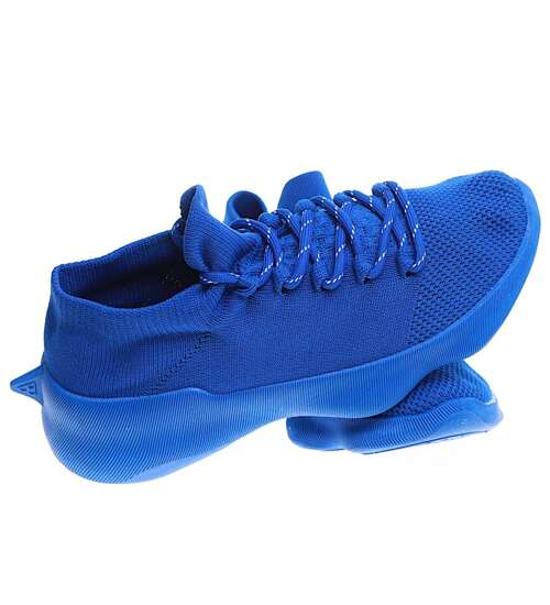 Niebieskie wkładane buty sportowe /E3-2 15916 T195/