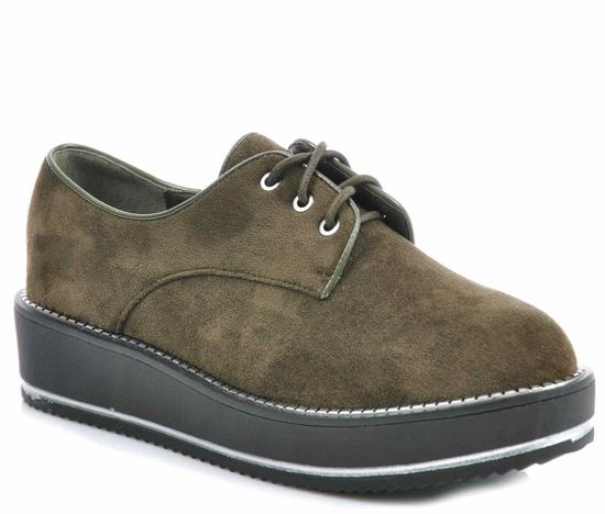 Buty na platformie- CREEPERSY Olive /G11-1 1559 S291/