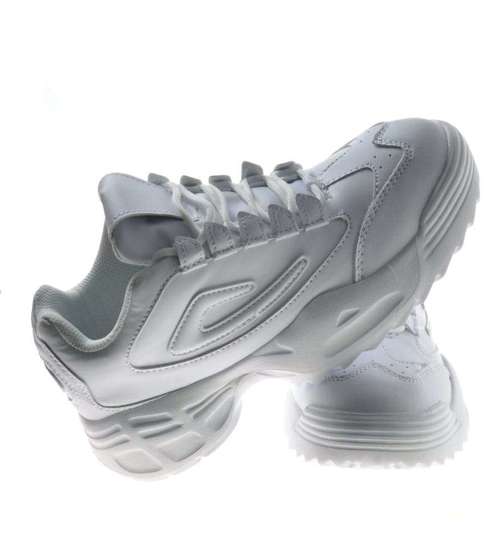 Białe buty sportowe dla kobiet /A1-3 8339 S3/