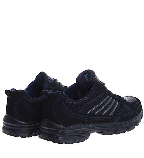 Lekkie czarne damskie buty sportowe BL Navy /G4-2 15137 T341/