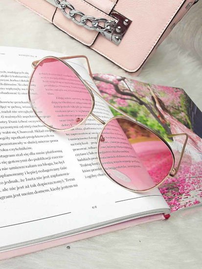 Różowe okulary przeciwsłoneczne dla kobiet /HT14 S068/