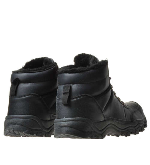 Wysokie męskie buty trekkingowe z ociepleniem /G8-3 6831 S326/