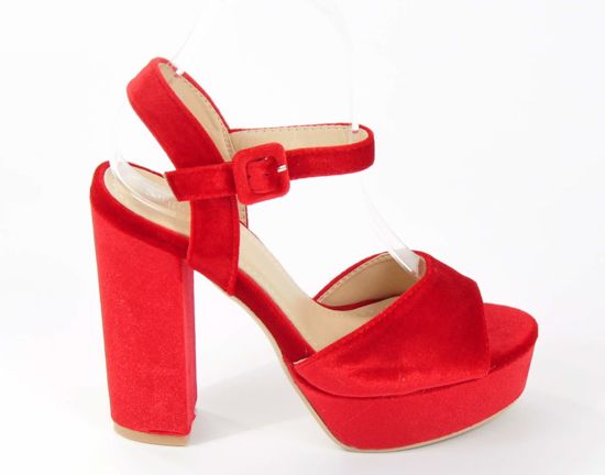 Czerwone sandały Sergio Todzi /D3-1 Ae496 t2/ 