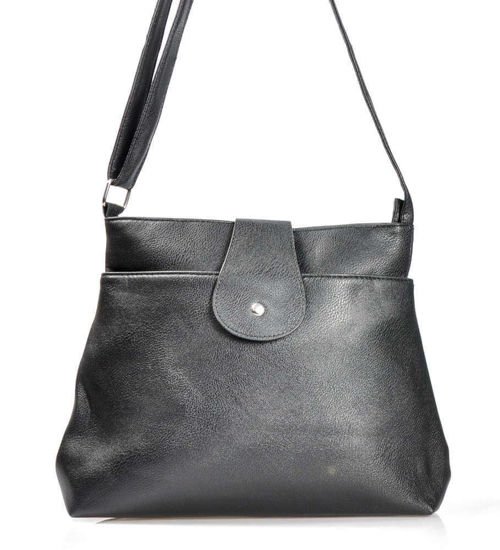 Czarna torebka damska na ramię shopper bag /TR135 S240/