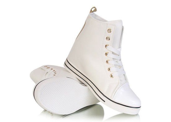 Białe botki sneakersy /F6-2 W118 tp/