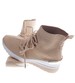 Trampki sneakersy na koturnie Khaki /F5-3 13155 T3/