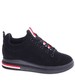 Czarne sneakersy damskie /F2-3 14821 T338/