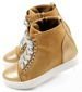 Trampki sneakersy na koturnie /G13-1 Ae236 S212/ Camel