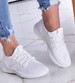 Białe wsuwane buty sportowe /B2-3 11501  W291/