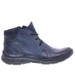 Skórzane buty męskie z ociepleniem Granatowe /H5 12930 S154/