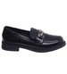 Wsuwane wiosenne czarne loafersy damskie /C2-1 15482 T249