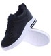 Czarne trampki sneakersy na koturnie /D6-2 13963 G311/