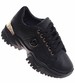 Sznurowane czarne buty sportowe na platformie /D2-3 16776 G287/