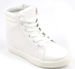 Białe sneakersy na niskim koturnie /F9-3 Ae752 S298/