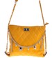 Żółta torebka damska z łańcuszkami /H2-K45 TB129 S163/