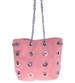 Różowa damska torebka z łańcuszkiem /H2-K30 TB294 S/
