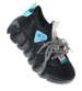 Designerskie buty sportowe na platformie Czarne /G7-2 8303 S592/