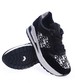 Czarne trampki sneakersy na niskim koturnie /D4-3 13927 T299/