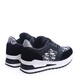 Czarne trampki sneakersy na niskim koturnie /D4-3 13927 T299/