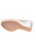 Beżowe damskie sandały meliski na koturnie /B5-3 5058 S494/