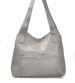 Dwukomorowa torebka damska Shopper Szara /TR134 S260/