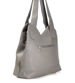 Dwukomorowa torebka damska Shopper Szara /TR134 S260/