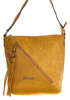 Żółta torebka listonoszka z frędzlami /H2-K46 TB152 S182/