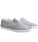 Wsuwane srebrne tenisówki damskie slip on OST417