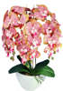 Różowo pomarańczowy storczyk orchidea- sztuczne kwiaty 60 cm 3pgzk