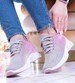 Damskie buty sportowe Grey Pink /A1-3 13972 T287/