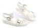 Praktyczne sandały paski Białe /F7-2 Ae623 S141/ 