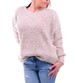 Beżowy sweterek damski z wzorkiem /D8-1 UB298 U108/