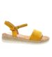 Żółte sandały espadryle na platformie /X4-5 4842 9-36/