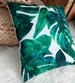 Dekoracyjna poszewka na poduszkę z zielonymi listkami 40x40 /E3-1 10019 S097/