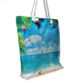 Duża torba Shopper Bag z plażowym wzorem /TR181 S099/