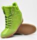 Trampki sneakersy na koturnie OUTLET Neon Green /C6-1 3825 S098/