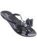 Czarne klapki japonki meliski- buty na basen /F1-1 4283 S076/