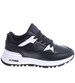 Sznurowane czarne buty sportowe /B6-1 14848 S301/